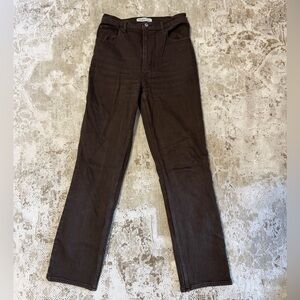 Abercrombie & Fitch Brown Straight Leg Jeans